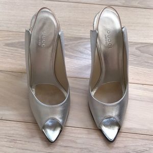 Gucci sandals. Silver